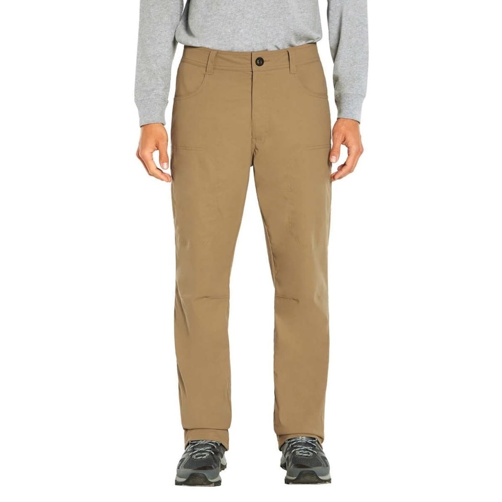 NWT Orvis Fleece Lined Pant Stretch Fabric Khaki Tan Side Zip Pocket